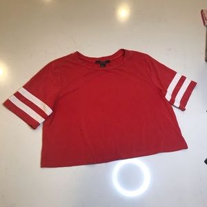 Varsity Style Crop Tee